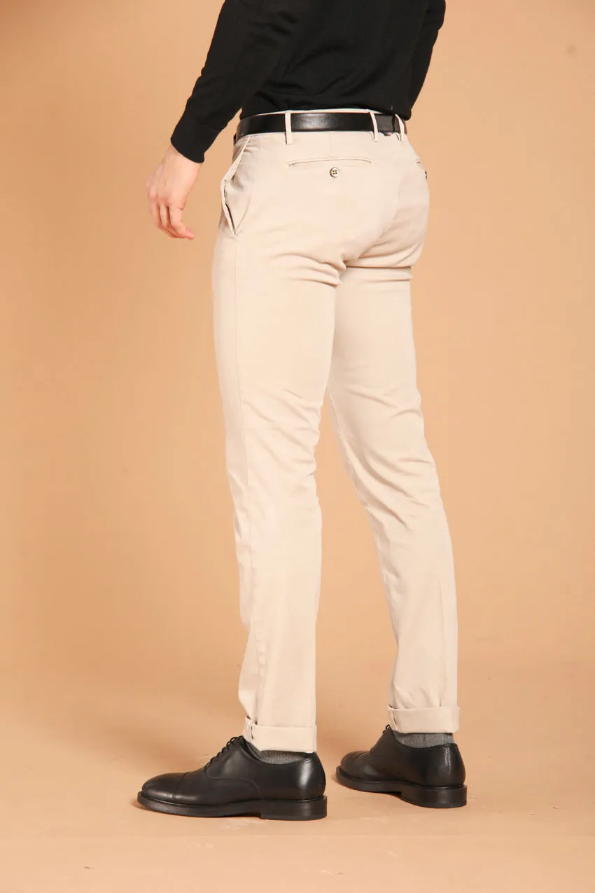 New York pantalone chino uomo in gabardina stretch regular fit ①